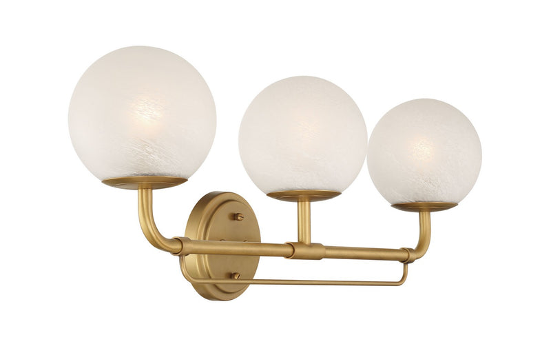 Three Light Vanity<br /><span style="color:#4AB0CE;">Entrega: 4-10 dias en USA</span><br /><span style="color:#4AB0CE;font-size:60%;">PREGUNTE POR ENTREGA EN PANAMA</span><br />Collection: Whitehall<br />Finish: Legacy Brass