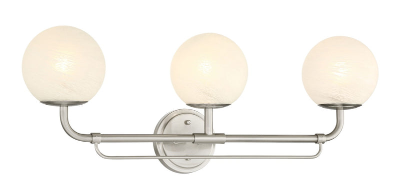 Three Light Vanity<br /><span style="color:#4AB0CE;">Entrega: 4-10 dias en USA</span><br /><span style="color:#4AB0CE;font-size:60%;">PREGUNTE POR ENTREGA EN PANAMA</span><br />Collection: Whitehall<br />Finish: Brushed Nickel