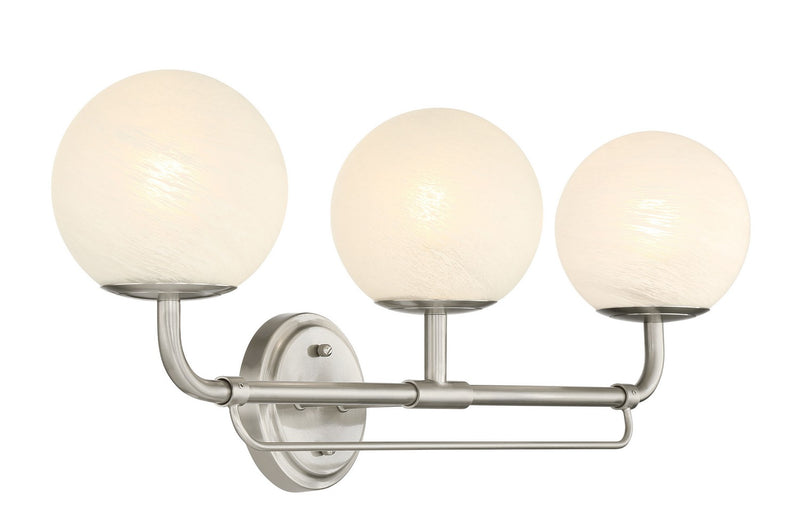 Three Light Vanity<br /><span style="color:#4AB0CE;">Entrega: 4-10 dias en USA</span><br /><span style="color:#4AB0CE;font-size:60%;">PREGUNTE POR ENTREGA EN PANAMA</span><br />Collection: Whitehall<br />Finish: Brushed Nickel