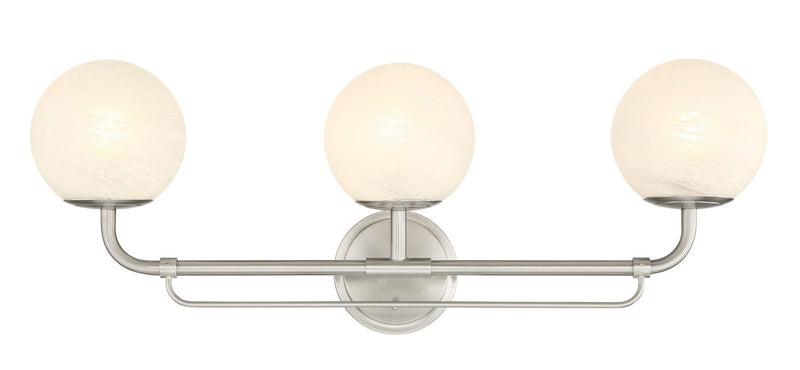 Three Light Vanity<br /><span style="color:#4AB0CE;">Entrega: 4-10 dias en USA</span><br /><span style="color:#4AB0CE;font-size:60%;">PREGUNTE POR ENTREGA EN PANAMA</span><br />Collection: Whitehall<br />Finish: Brushed Nickel