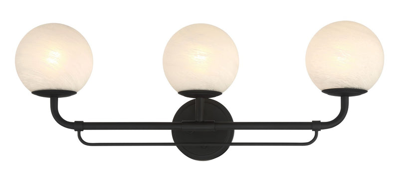 Three Light Vanity<br /><span style="color:#4AB0CE;">Entrega: 4-10 dias en USA</span><br /><span style="color:#4AB0CE;font-size:60%;">PREGUNTE POR ENTREGA EN PANAMA</span><br />Collection: Whitehall<br />Finish: Dark Matte Black