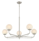 Five Light Chandelier<br /><span style="color:#4AB0CE;">Entrega: 4-10 dias en USA</span><br /><span style="color:#4AB0CE;font-size:60%;">PREGUNTE POR ENTREGA EN PANAMA</span><br />Collection: Whitehall<br />Finish: Brushed Nickel