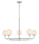 Five Light Chandelier<br /><span style="color:#4AB0CE;">Entrega: 4-10 dias en USA</span><br /><span style="color:#4AB0CE;font-size:60%;">PREGUNTE POR ENTREGA EN PANAMA</span><br />Collection: Whitehall<br />Finish: Brushed Nickel