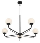 Five Light Chandelier<br /><span style="color:#4AB0CE;">Entrega: 4-10 dias en USA</span><br /><span style="color:#4AB0CE;font-size:60%;">PREGUNTE POR ENTREGA EN PANAMA</span><br />Collection: Whitehall<br />Finish: Dark Matte Black