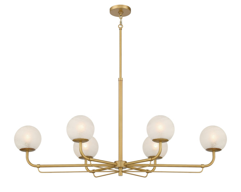 Six Light Island Pendant<br /><span style="color:#4AB0CE;">Entrega: 5-6 semanas en USA</span><br /><span style="color:#4AB0CE;font-size:60%;">PREGUNTE POR ENTREGA EN PANAMA</span><br />Collection: Whitehall<br />Finish: Legacy Brass