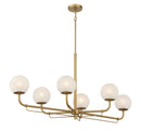 Six Light Island Pendant<br /><span style="color:#4AB0CE;">Entrega: 17-18 semanas en USA</span><br /><span style="color:#4AB0CE;font-size:60%;">PREGUNTE POR ENTREGA EN PANAMA</span><br />Collection: Whitehall<br />Finish: Legacy Brass