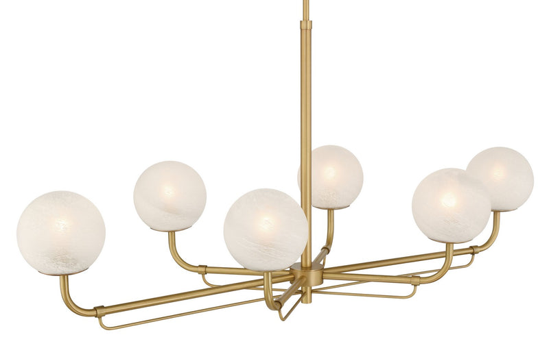 Six Light Island Pendant<br /><span style="color:#4AB0CE;">Entrega: 4-10 dias en USA</span><br /><span style="color:#4AB0CE;font-size:60%;">PREGUNTE POR ENTREGA EN PANAMA</span><br />Collection: Whitehall<br />Finish: Legacy Brass