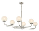 Six Light Island Pendant<br /><span style="color:#4AB0CE;">Entrega: 4-10 dias en USA</span><br /><span style="color:#4AB0CE;font-size:60%;">PREGUNTE POR ENTREGA EN PANAMA</span><br />Collection: Whitehall<br />Finish: Brushed Nickel