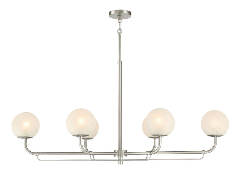 Six Light Island Pendant<br /><span style="color:#4AB0CE;">Entrega: 4-10 dias en USA</span><br /><span style="color:#4AB0CE;font-size:60%;">PREGUNTE POR ENTREGA EN PANAMA</span><br />Collection: Whitehall<br />Finish: Brushed Nickel
