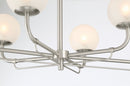 Minka-Lavery - 3796-84 - Six Light Island Pendant - Whitehall - Brushed Nickel
