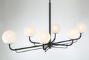 Six Light Island Pendant<br /><span style="color:#4AB0CE;">Entrega: 4-10 dias en USA</span><br /><span style="color:#4AB0CE;font-size:60%;">PREGUNTE POR ENTREGA EN PANAMA</span><br />Collection: Whitehall<br />Finish: Dark Matte Black