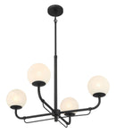 Four Light Chandelier<br /><span style="color:#4AB0CE;">Entrega: 4-10 dias en USA</span><br /><span style="color:#4AB0CE;font-size:60%;">PREGUNTE POR ENTREGA EN PANAMA</span><br />Collection: Whitehall<br />Finish: Dark Matte Black