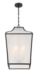 Four Light Pendant<br /><span style="color:#4AB0CE;">Entrega: 4-10 dias en USA</span><br /><span style="color:#4AB0CE;font-size:60%;">PREGUNTE POR ENTREGA EN PANAMA</span><br />Collection: Velena<br />Finish: Dark Matte Black