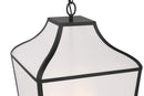 Minka-Lavery - 3804-899 - Four Light Pendant - Velena - Dark Matte Black