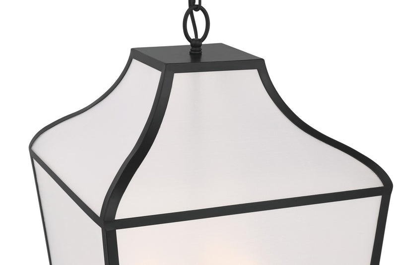 Minka-Lavery - 3804-899 - Four Light Pendant - Velena - Dark Matte Black