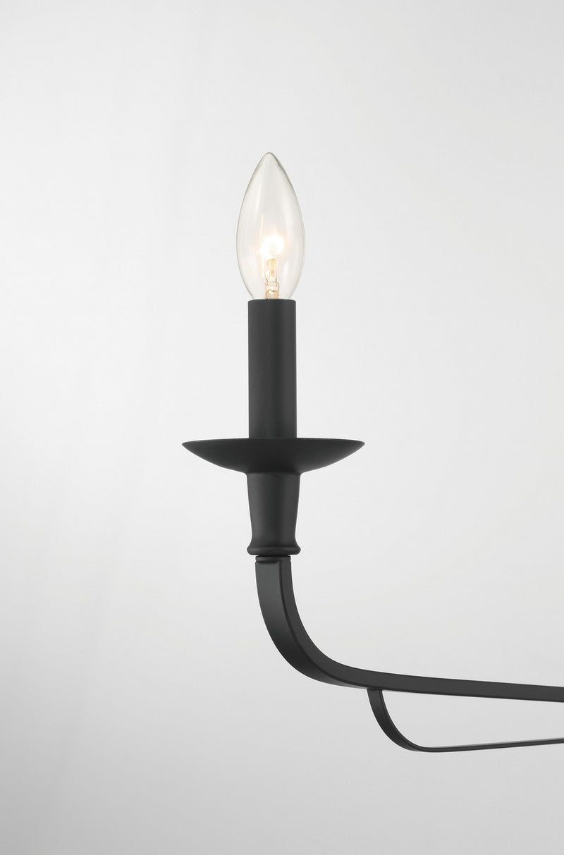 Two Light Chandelier<br /><span style="color:#4AB0CE;">Entrega: 4-10 dias en USA</span><br /><span style="color:#4AB0CE;font-size:60%;">PREGUNTE POR ENTREGA EN PANAMA</span><br />Collection: Velena<br />Finish: Dark Matte Black