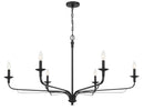 Six Light Chandelier<br /><span style="color:#4AB0CE;">Entrega: 4-10 dias en USA</span><br /><span style="color:#4AB0CE;font-size:60%;">PREGUNTE POR ENTREGA EN PANAMA</span><br />Collection: Velena<br />Finish: Dark Matte Black