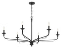Six Light Chandelier<br /><span style="color:#4AB0CE;">Entrega: 4-10 dias en USA</span><br /><span style="color:#4AB0CE;font-size:60%;">PREGUNTE POR ENTREGA EN PANAMA</span><br />Collection: Velena<br />Finish: Dark Matte Black