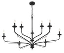 Nine Light Chandelier<br /><span style="color:#4AB0CE;">Entrega: 4-10 dias en USA</span><br /><span style="color:#4AB0CE;font-size:60%;">PREGUNTE POR ENTREGA EN PANAMA</span><br />Collection: Velena<br />Finish: Dark Matte Black