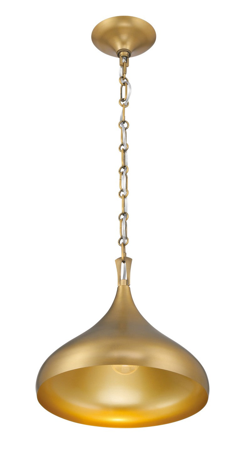One Light Pendant<br /><span style="color:#4AB0CE;">Entrega: 4-10 dias en USA</span><br /><span style="color:#4AB0CE;font-size:60%;">PREGUNTE POR ENTREGA EN PANAMA</span><br />Collection: Cedar Lane<br />Finish: Legacy Brass