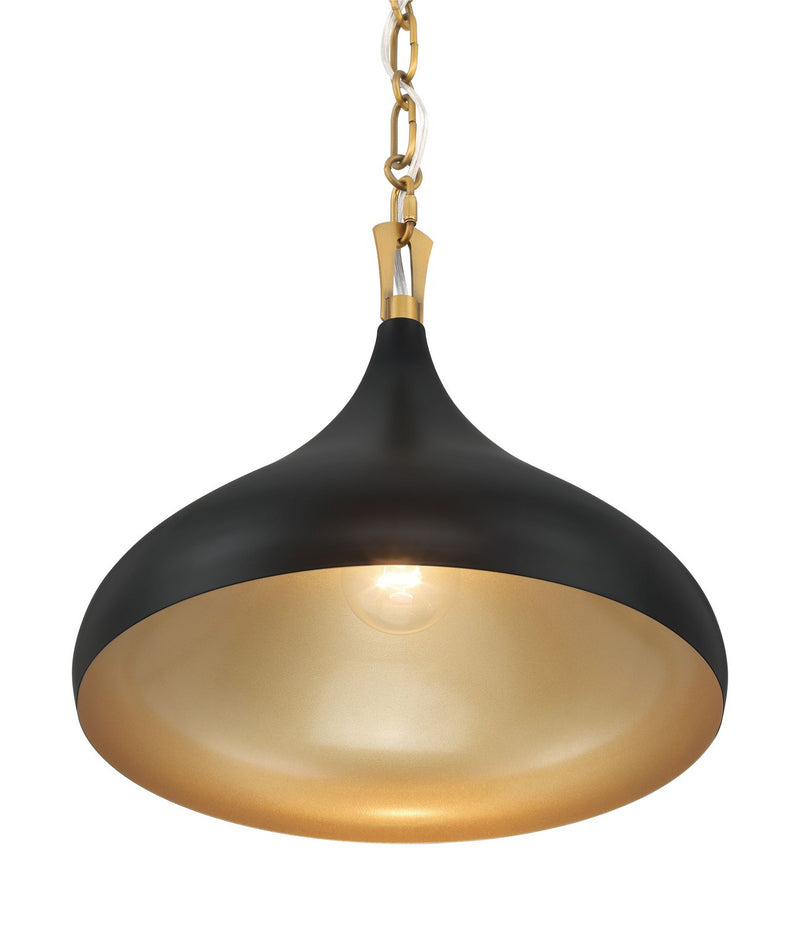 Minka-Lavery - 3931-876 - One Light Pendant - Cedar Lane - Dark Matte Black