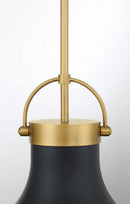 Minka-Lavery - 3932-876 - One Light Pendant - Lynk - Dark Matte Black