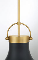 Minka-Lavery - 3932-876 - One Light Pendant - Lynk - Dark Matte Black