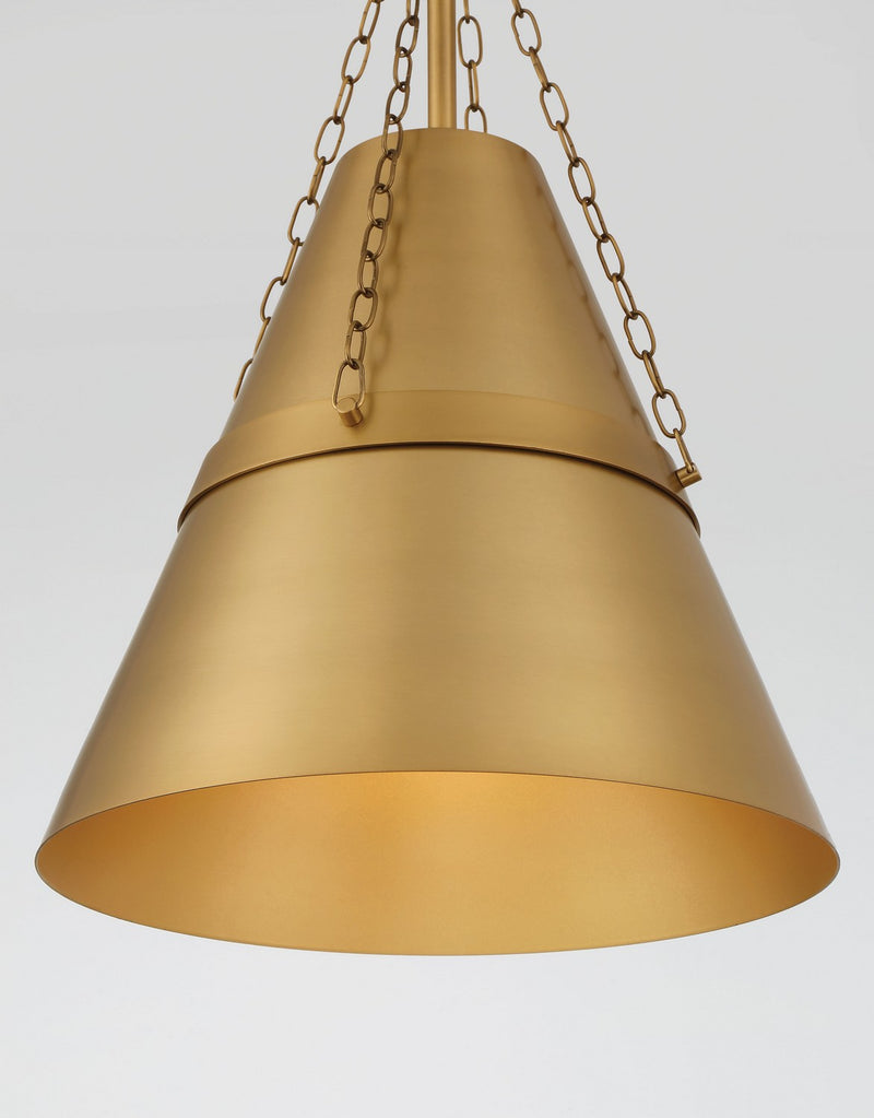One Light Pendant<br /><span style="color:#4AB0CE;">Entrega: 4-10 dias en USA</span><br /><span style="color:#4AB0CE;font-size:60%;">PREGUNTE POR ENTREGA EN PANAMA</span><br />Collection: Springfield<br />Finish: Legacy Brass