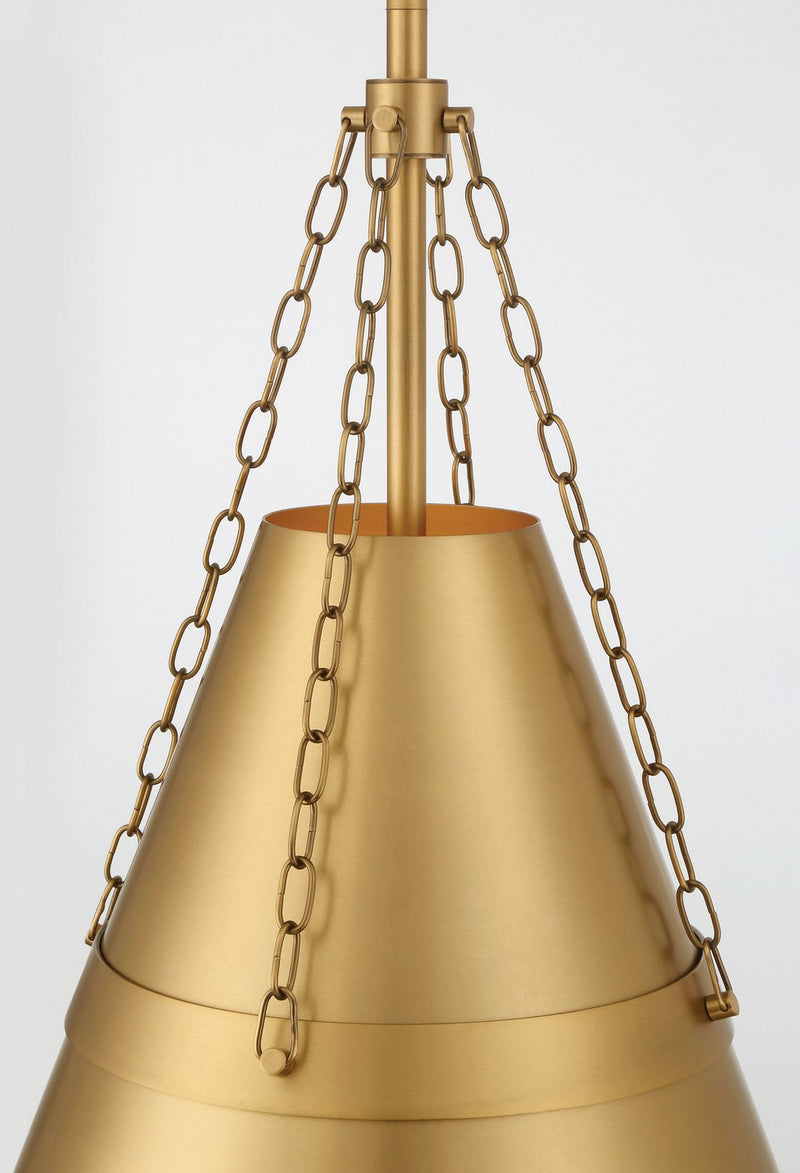 Minka-Lavery - 3933-732 - One Light Pendant - Springfield - Legacy Brass