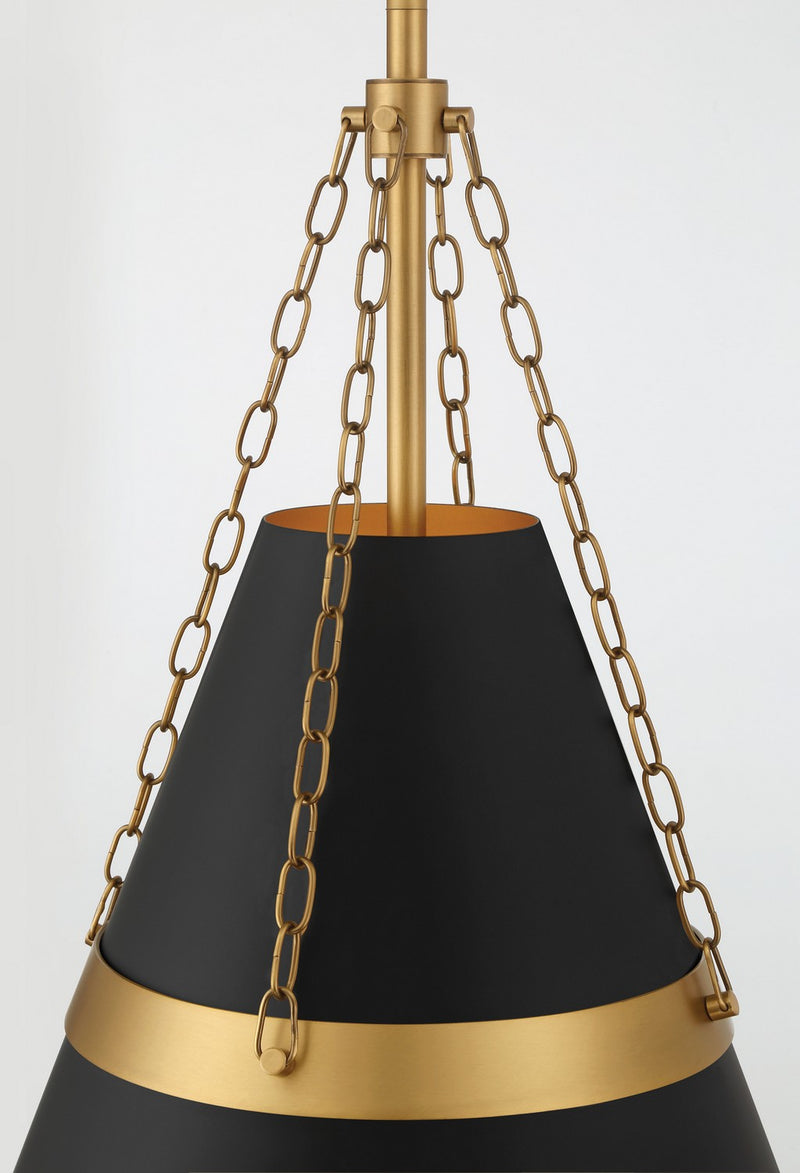 One Light Pendant<br /><span style="color:#4AB0CE;">Entrega: 4-10 dias en USA</span><br /><span style="color:#4AB0CE;font-size:60%;">PREGUNTE POR ENTREGA EN PANAMA</span><br />Collection: Springfield<br />Finish: Dark Matte Black