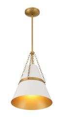 One Light Pendant<br /><span style="color:#4AB0CE;">Entrega: 4-10 dias en USA</span><br /><span style="color:#4AB0CE;font-size:60%;">PREGUNTE POR ENTREGA EN PANAMA</span><br />Collection: Springfield<br />Finish: Off White Cream