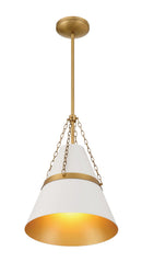One Light Pendant<br /><span style="color:#4AB0CE;">Entrega: 4-10 dias en USA</span><br /><span style="color:#4AB0CE;font-size:60%;">PREGUNTE POR ENTREGA EN PANAMA</span><br />Collection: Springfield<br />Finish: Off White Cream