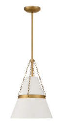 One Light Pendant<br /><span style="color:#4AB0CE;">Entrega: 4-10 dias en USA</span><br /><span style="color:#4AB0CE;font-size:60%;">PREGUNTE POR ENTREGA EN PANAMA</span><br />Collection: Springfield<br />Finish: Off White Cream