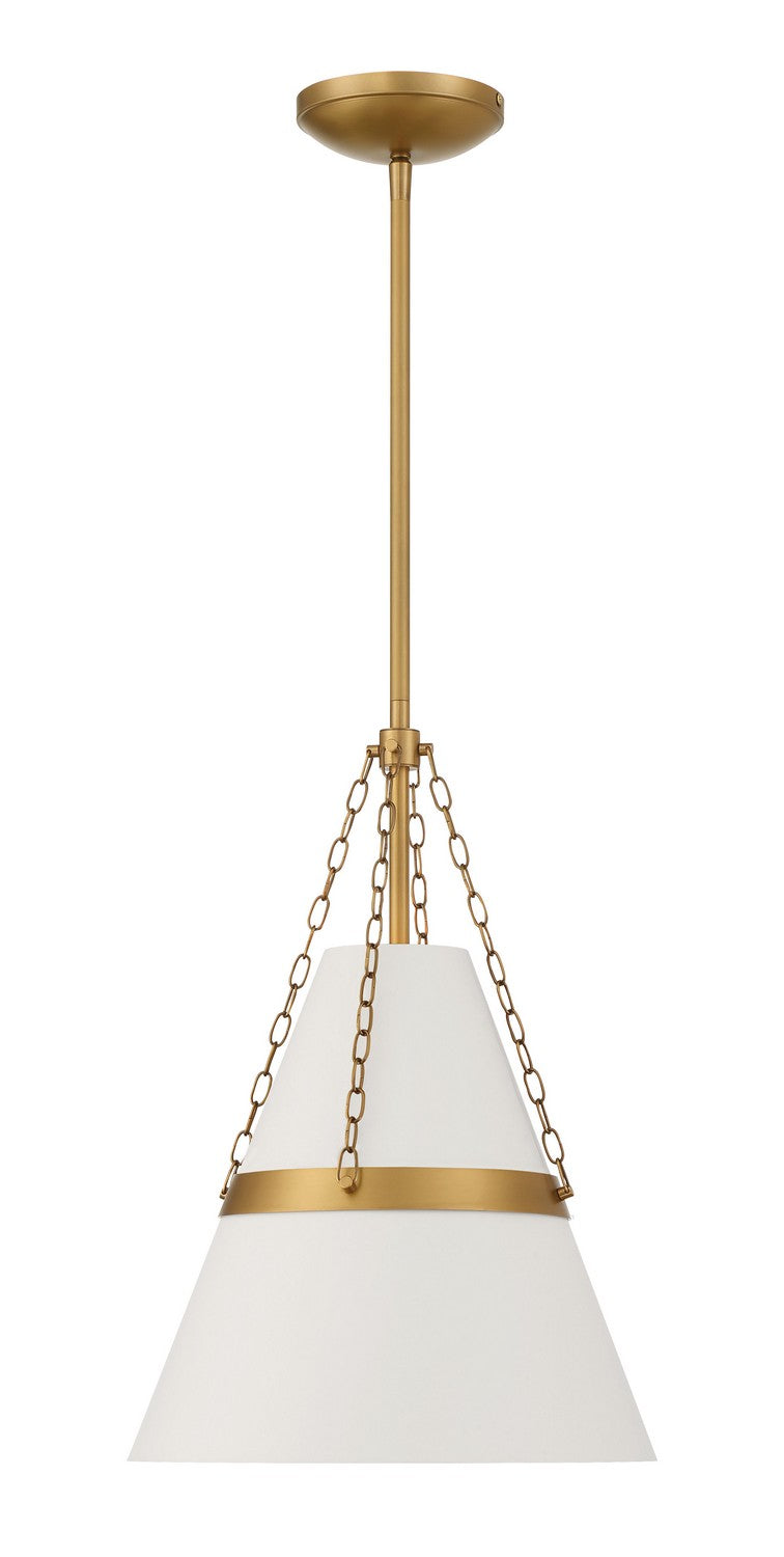 One Light Pendant<br /><span style="color:#4AB0CE;">Entrega: 4-10 dias en USA</span><br /><span style="color:#4AB0CE;font-size:60%;">PREGUNTE POR ENTREGA EN PANAMA</span><br />Collection: Springfield<br />Finish: Off White Cream