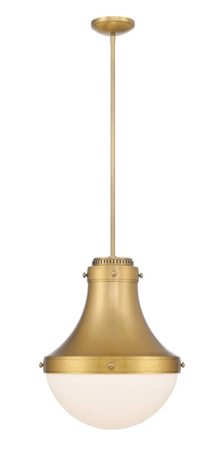 One Light Pendant<br /><span style="color:#4AB0CE;">Entrega: 4-10 dias en USA</span><br /><span style="color:#4AB0CE;font-size:60%;">PREGUNTE POR ENTREGA EN PANAMA</span><br />Collection: Purelight<br />Finish: Legacy Brass