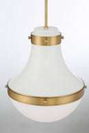 One Light Pendant<br /><span style="color:#4AB0CE;">Entrega: 4-10 dias en USA</span><br /><span style="color:#4AB0CE;font-size:60%;">PREGUNTE POR ENTREGA EN PANAMA</span><br />Collection: Purelight<br />Finish: Off White Cream
