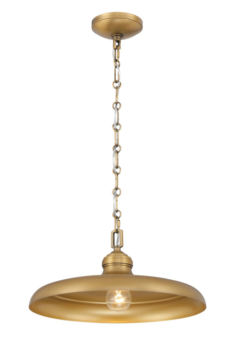One Light Pendant<br /><span style="color:#4AB0CE;">Entrega: 16-17 semanas en USA</span><br /><span style="color:#4AB0CE;font-size:60%;">PREGUNTE POR ENTREGA EN PANAMA</span><br />Collection: Crowne<br />Finish: Legacy Brass