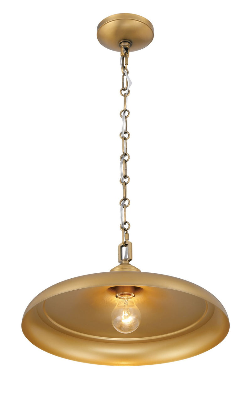 One Light Pendant<br /><span style="color:#4AB0CE;">Entrega: 5-6 semanas en USA</span><br /><span style="color:#4AB0CE;font-size:60%;">PREGUNTE POR ENTREGA EN PANAMA</span><br />Collection: Crowne<br />Finish: Legacy Brass