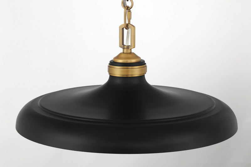 One Light Pendant<br /><span style="color:#4AB0CE;">Entrega: 2-3 semanas en USA</span><br /><span style="color:#4AB0CE;font-size:60%;">PREGUNTE POR ENTREGA EN PANAMA</span><br />Collection: Crowne<br />Finish: Dark Matte Black