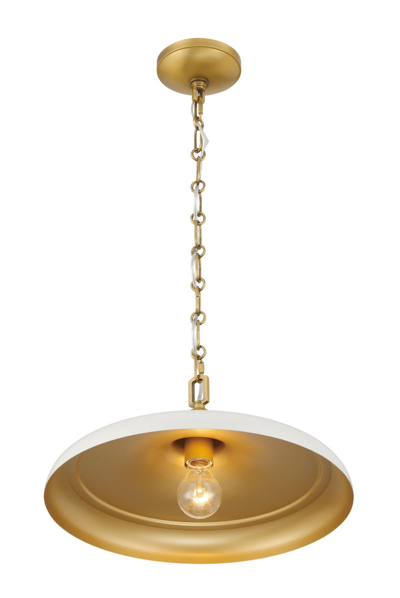 One Light Pendant<br /><span style="color:#4AB0CE;">Entrega: 2-3 semanas en USA</span><br /><span style="color:#4AB0CE;font-size:60%;">PREGUNTE POR ENTREGA EN PANAMA</span><br />Collection: Crowne<br />Finish: Off White Cream