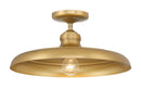 One Light Semi Flush Mount<br /><span style="color:#4AB0CE;">Entrega: 4-10 dias en USA</span><br /><span style="color:#4AB0CE;font-size:60%;">PREGUNTE POR ENTREGA EN PANAMA</span><br />Collection: Crowne<br />Finish: Legacy Brass