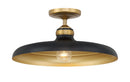 One Light Semi Flush Mount<br /><span style="color:#4AB0CE;">Entrega: 4-10 dias en USA</span><br /><span style="color:#4AB0CE;font-size:60%;">PREGUNTE POR ENTREGA EN PANAMA</span><br />Collection: Crowne<br />Finish: Dark Matte Black