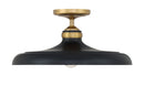 Minka-Lavery - 3936-876 - One Light Semi Flush Mount - Crowne - Dark Matte Black