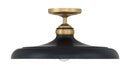 Minka-Lavery - 3936-876 - One Light Semi Flush Mount - Crowne - Dark Matte Black