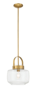 One Light Pendant<br /><span style="color:#4AB0CE;">Entrega: 4-10 dias en USA</span><br /><span style="color:#4AB0CE;font-size:60%;">PREGUNTE POR ENTREGA EN PANAMA</span><br />Collection: WickGlow<br />Finish: Legacy Brass