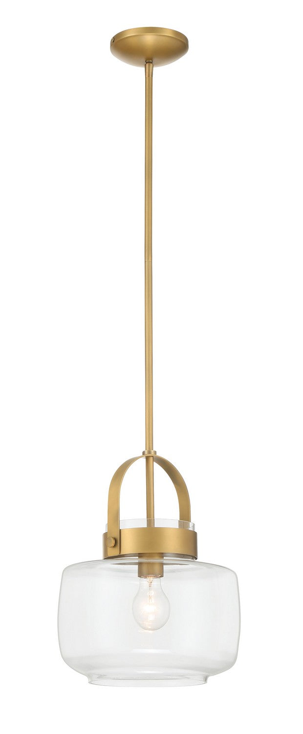 One Light Pendant<br /><span style="color:#4AB0CE;">Entrega: 4-10 dias en USA</span><br /><span style="color:#4AB0CE;font-size:60%;">PREGUNTE POR ENTREGA EN PANAMA</span><br />Collection: WickGlow<br />Finish: Legacy Brass