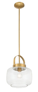 One Light Pendant<br /><span style="color:#4AB0CE;">Entrega: 4-10 dias en USA</span><br /><span style="color:#4AB0CE;font-size:60%;">PREGUNTE POR ENTREGA EN PANAMA</span><br />Collection: WickGlow<br />Finish: Legacy Brass