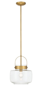 One Light Pendant<br /><span style="color:#4AB0CE;">Entrega: 4-10 dias en USA</span><br /><span style="color:#4AB0CE;font-size:60%;">PREGUNTE POR ENTREGA EN PANAMA</span><br />Collection: WickGlow<br />Finish: Legacy Brass