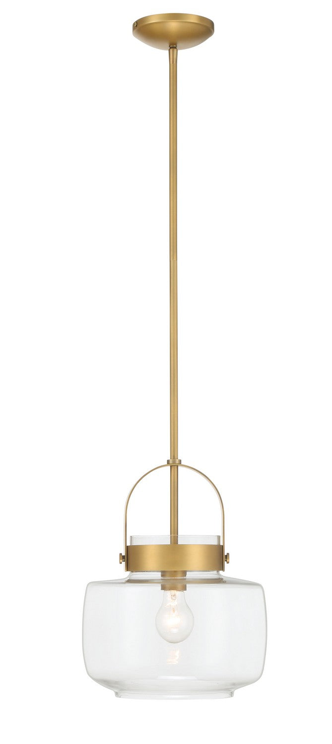 One Light Pendant<br /><span style="color:#4AB0CE;">Entrega: 4-10 dias en USA</span><br /><span style="color:#4AB0CE;font-size:60%;">PREGUNTE POR ENTREGA EN PANAMA</span><br />Collection: WickGlow<br />Finish: Legacy Brass