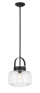 One Light Pendant<br /><span style="color:#4AB0CE;">Entrega: 4-10 dias en USA</span><br /><span style="color:#4AB0CE;font-size:60%;">PREGUNTE POR ENTREGA EN PANAMA</span><br />Collection: WickGlow<br />Finish: Dark Matte Black